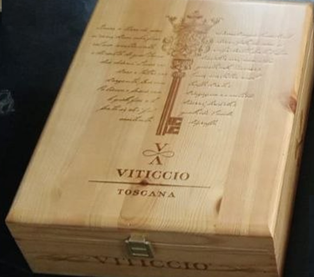 Коробка Viticcio деревяна на 3 бут по 0,75л